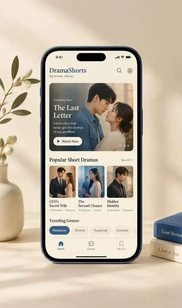 AI片库网 App - 海量短剧随身看 AI片库网 App 手机端界面展示